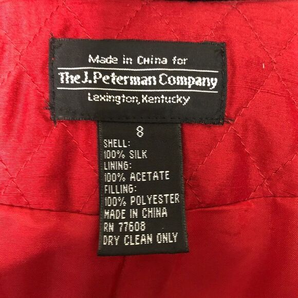 The J. Peterman Company Vintage Silk Quilted Jacket - Women’s 8 - Picture 6 of 6
